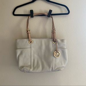 Michael Kors Medium Beige Shoulder Purse